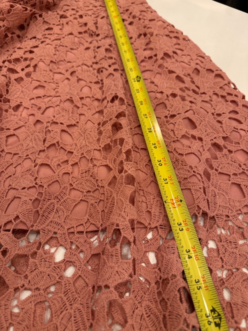 Astr Rose Blush Lace Midi Dress with Spaghetti Straps - Picture 8 of 10